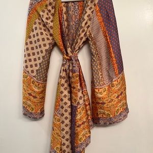 12th Tribe Multicolor Kimono Dress